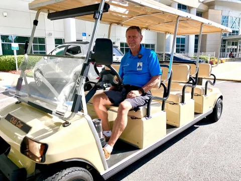 Marvin Lowman, volunteer at AdventHealth Altamonte Springs.
