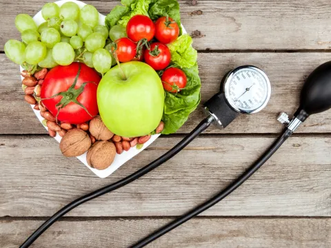 A bowl full of blood pressure friendly foods
