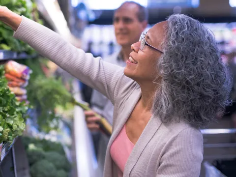 Woman Shopping for Produce.