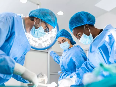 Surgeons performing bariatric surgery