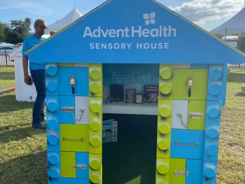Sensory-friendly playhouse built at AdventHealth Waterman