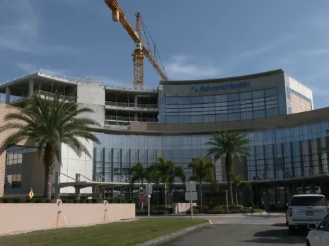 Construction at AdventHealth Wesley Chapel