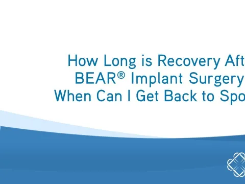 How Long is Recovery After BEAR Implant Surgery? | Q&A | Dr. Sean Keyes | Miach Orthopaedics