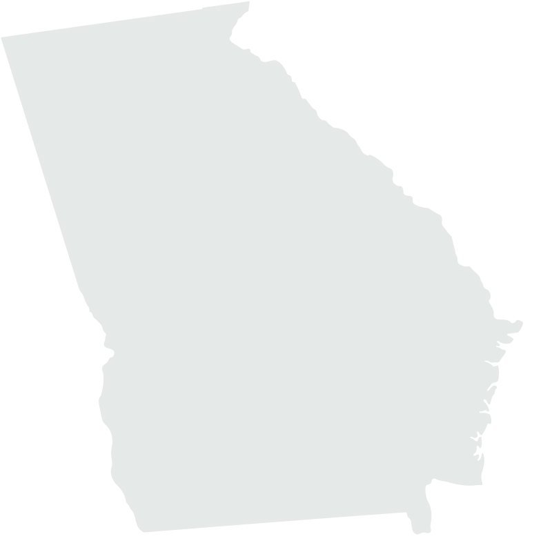A Silhouette of the State of Georgia
