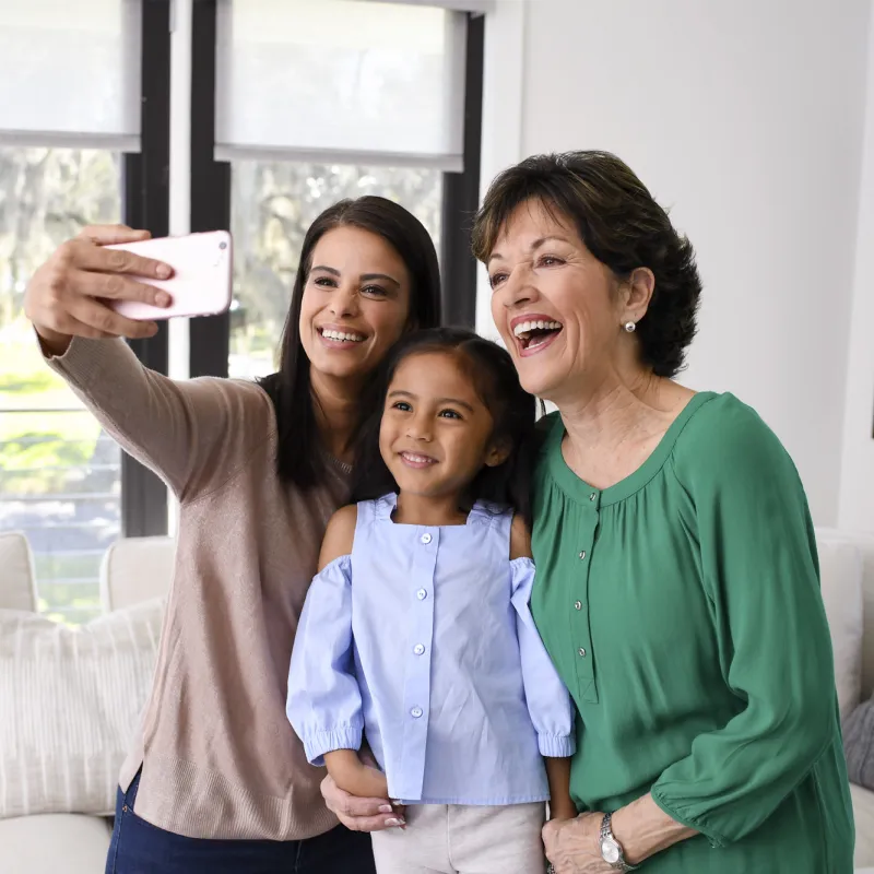 Family Taking Selfie