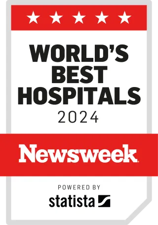 Newsweek World's Best Hospitals 2024 logo.