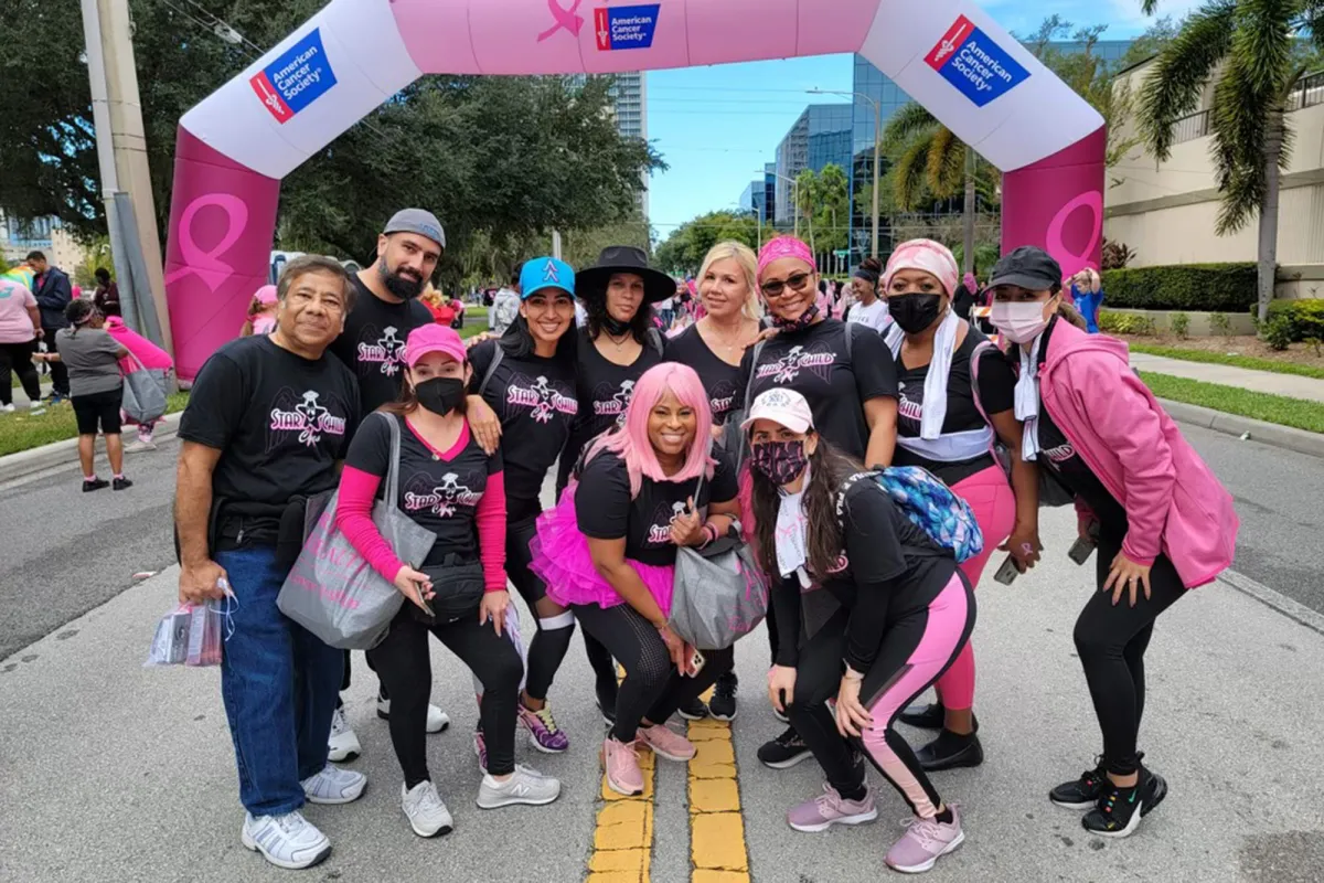 Bernadette Osson Breast Cancer Survivor Making Strides walk