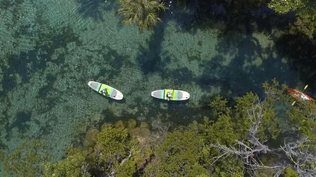 An arial shot of Benny's adventure