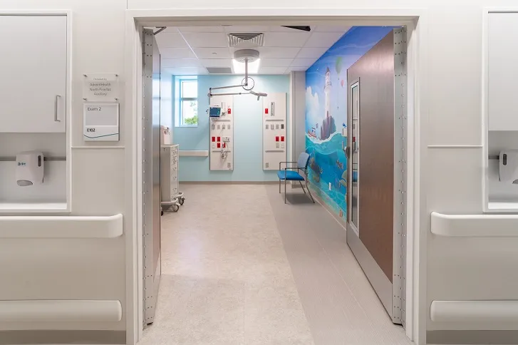 AdventHealth North Pinellas pediatric ER room