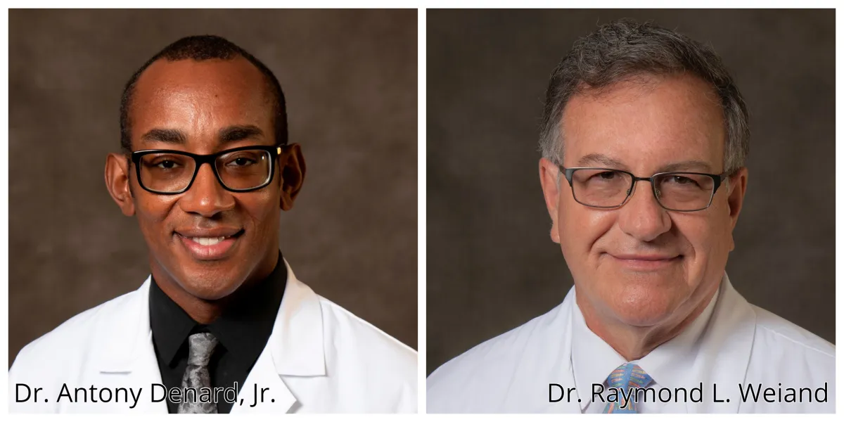 Headshots of Dr. Denard and Dr. Weiand.