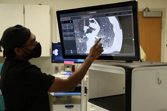 Dr. Raj Karunakara demonstrates MONARCH at AdventHealth Ocala