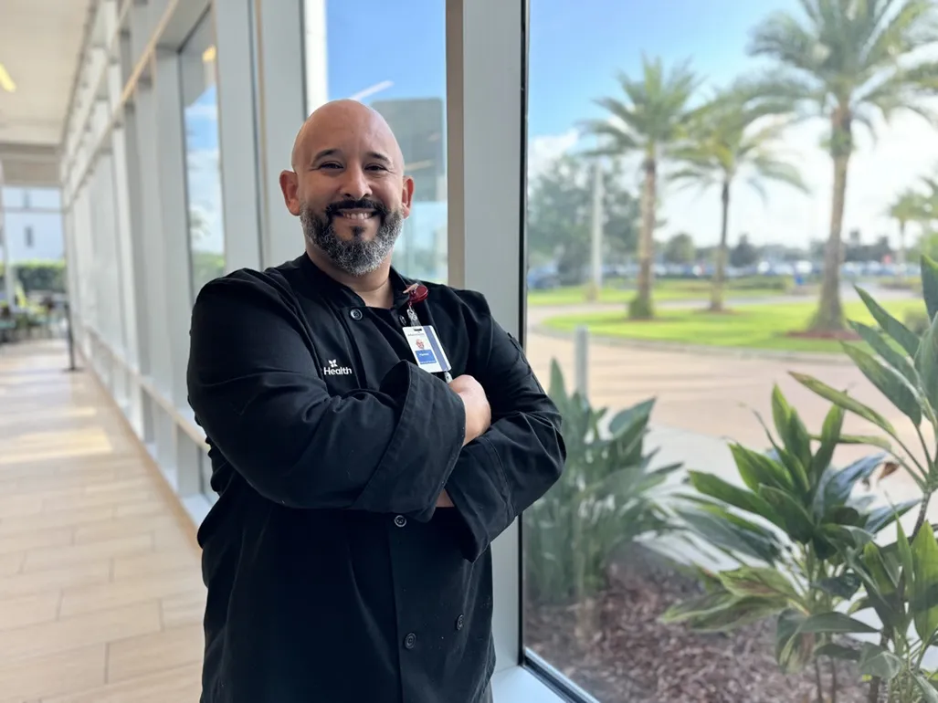 Hamlet Herrera, chef at AdventHealth Kissimmee