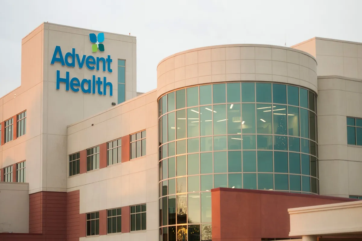 AdventHealth Gordon's front side of the building.