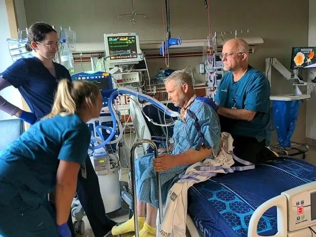 Dave in the hospital