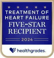 Healthgrades 2024 Treatment of Heart Failure 5-Star