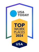 USA Today Top Workplaces for 2024 award logo.